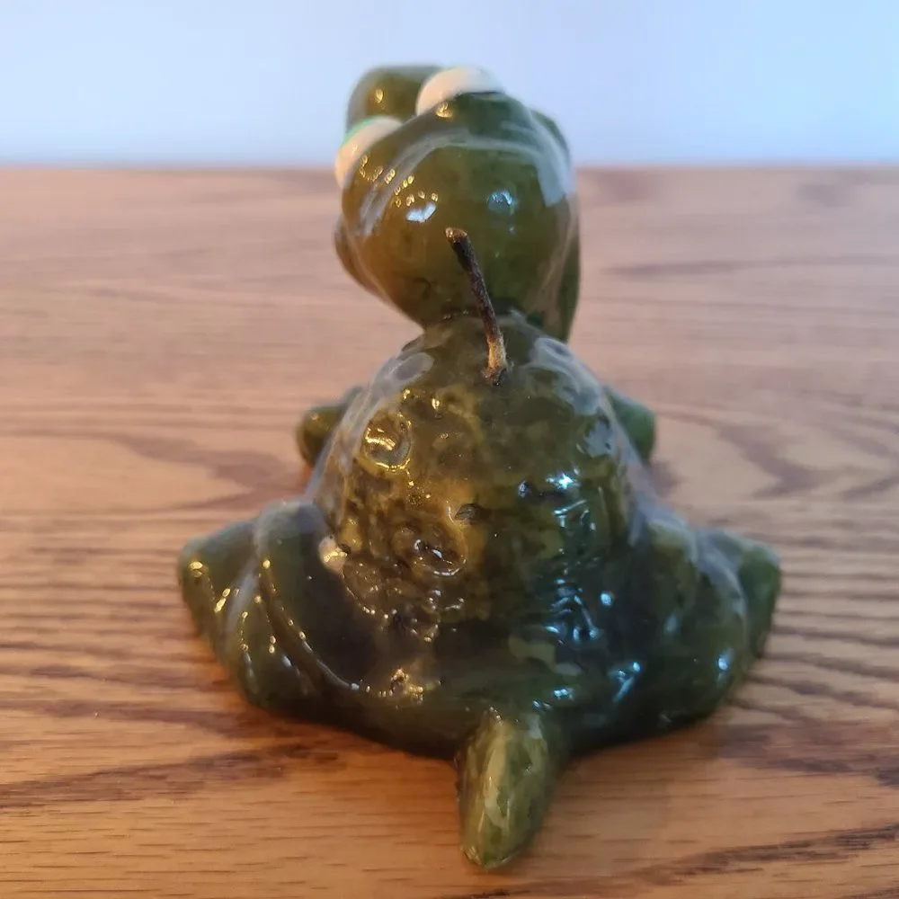 Vintage Turtle Candle - Novelty Wax Candle - Comic Turtle - Vintage Rare Unique